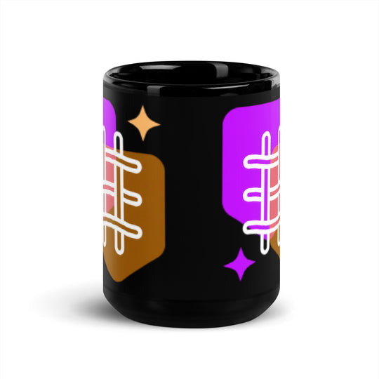 Black Glossy Mug - WhatUWant2Buy