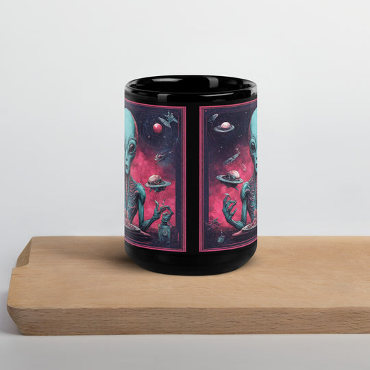 Black Glossy Mug - WhatUWant2Buy