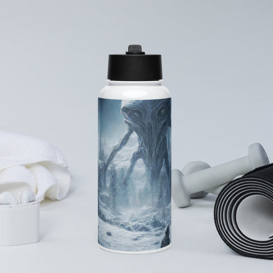 Stainless steel water bottle with a straw lid - WhatUWant2Buy
