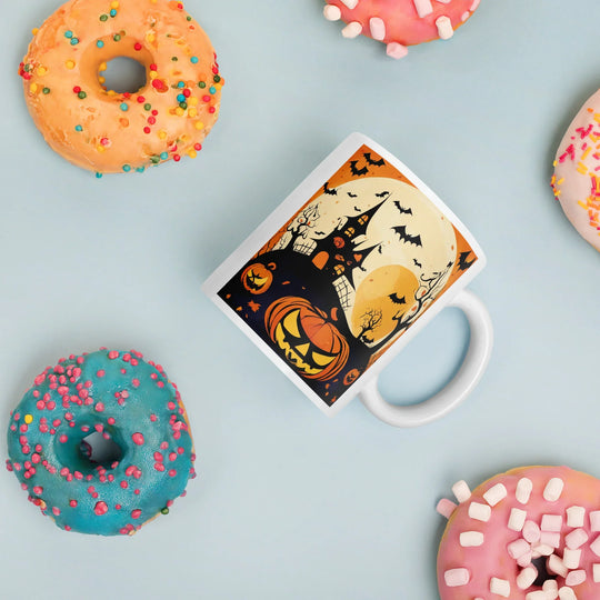 White glossy mug - WhatUWant2Buy
