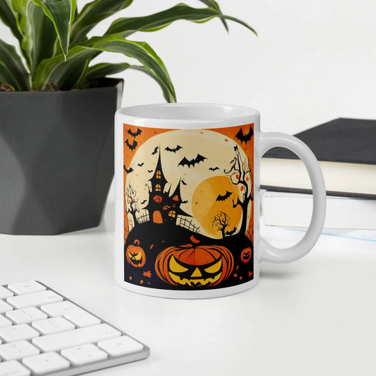 White glossy mug - WhatUWant2Buy