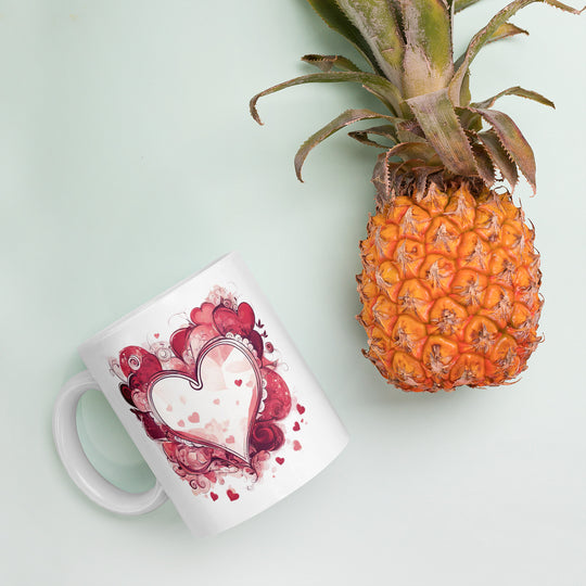 White glossy mug - WhatUWant2Buy