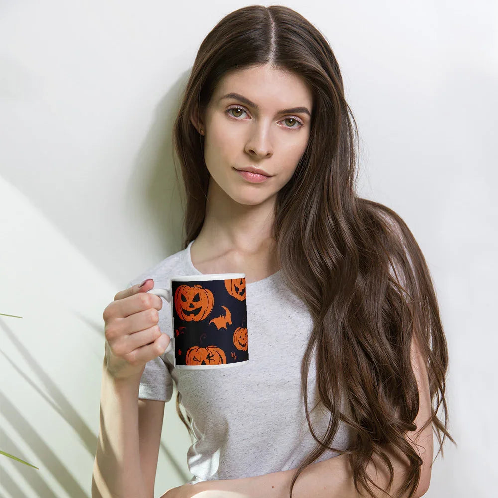 White glossy mug - WhatUWant2Buy