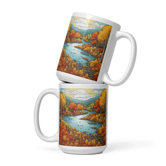 White glossy mug - WhatUWant2Buy