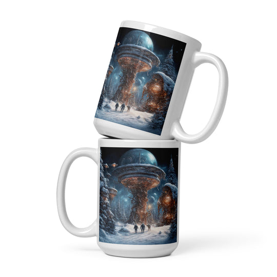 White glossy mug - WhatUWant2Buy