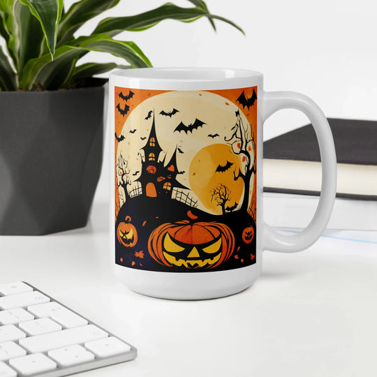 White glossy mug - WhatUWant2Buy