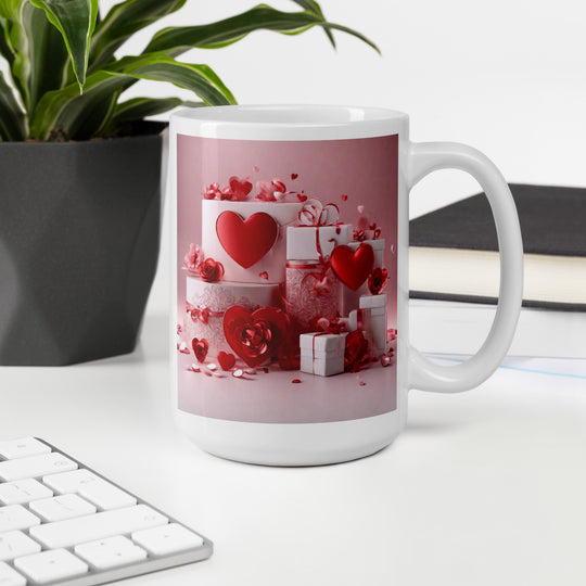White glossy mug - WhatUWant2Buy