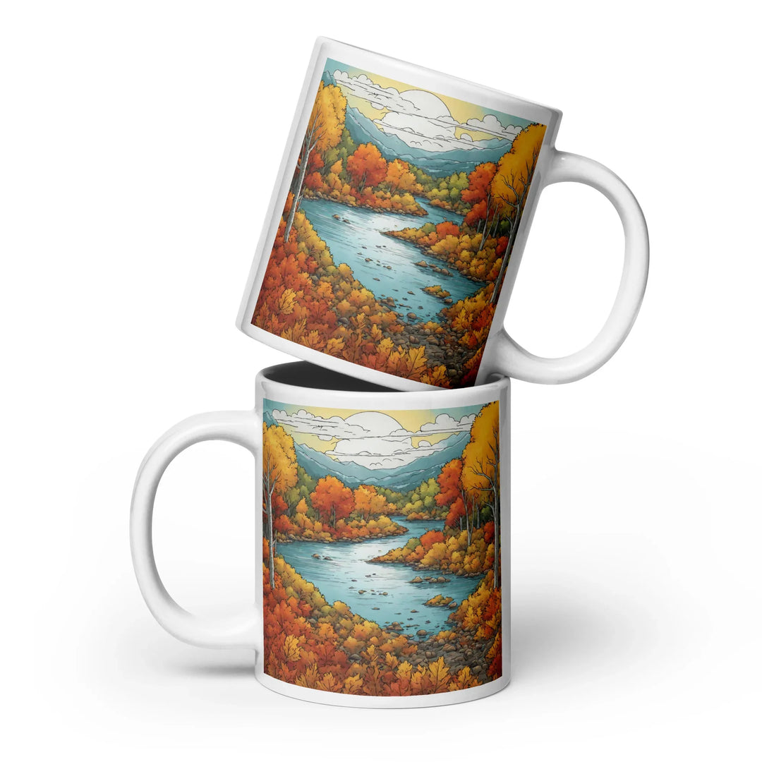 White glossy mug - WhatUWant2Buy