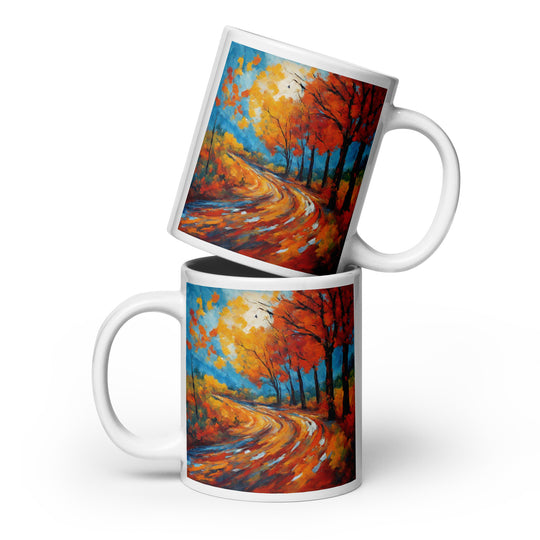 White glossy mug - WhatUWant2Buy