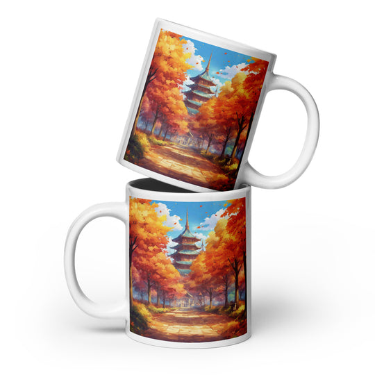 White glossy mug - WhatUWant2Buy