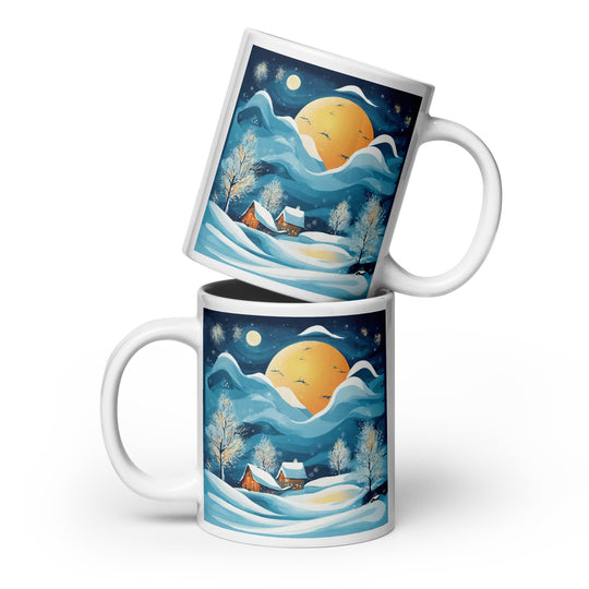 White glossy mug - WhatUWant2Buy