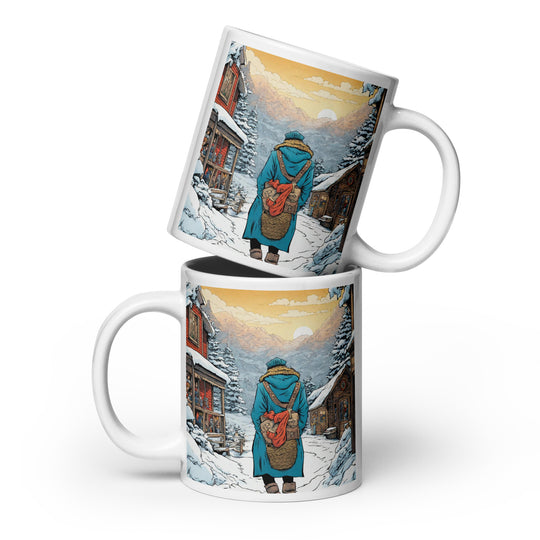 White glossy mug - WhatUWant2Buy
