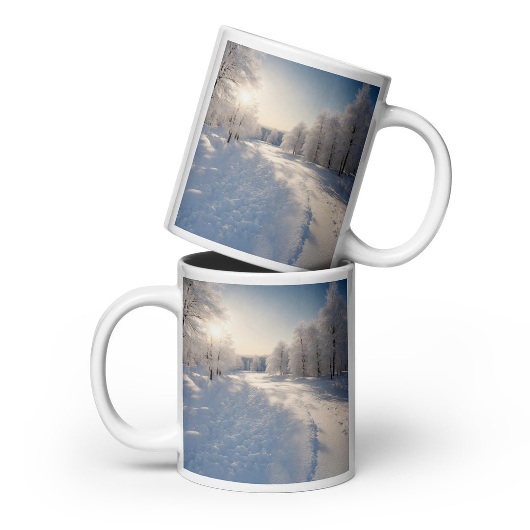 White glossy mug - WhatUWant2Buy