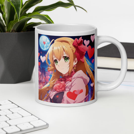 White glossy mug - WhatUWant2Buy