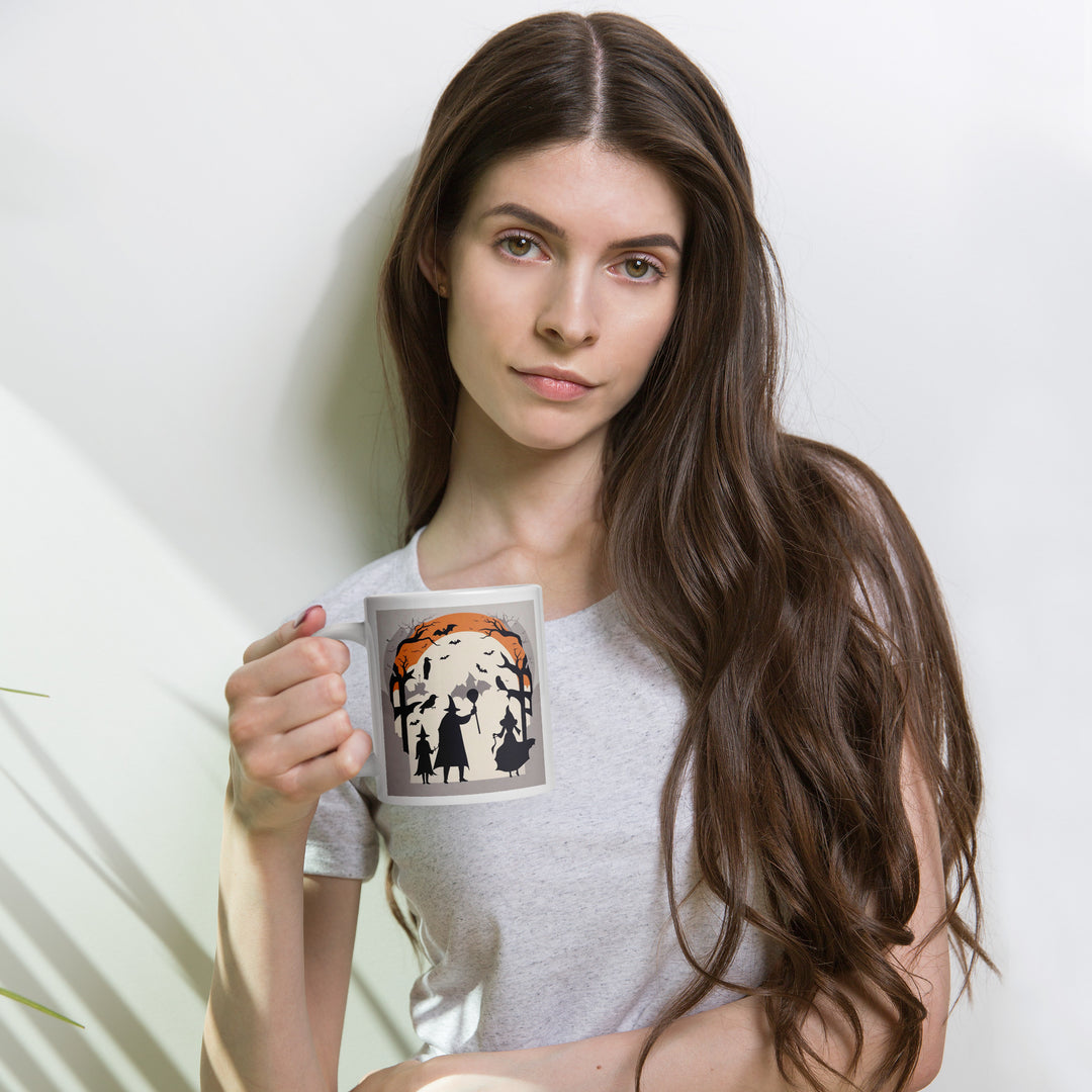 White glossy mug - WhatUWant2Buy