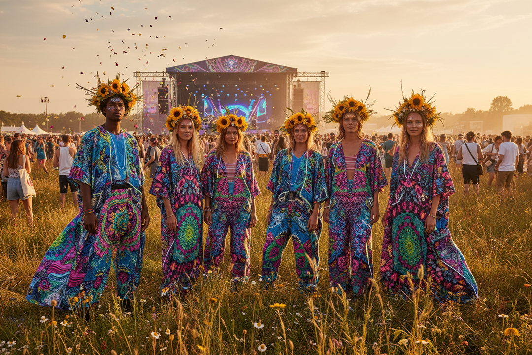 Summer Festival Outfit Ideas Featuring AI Art Clothing
