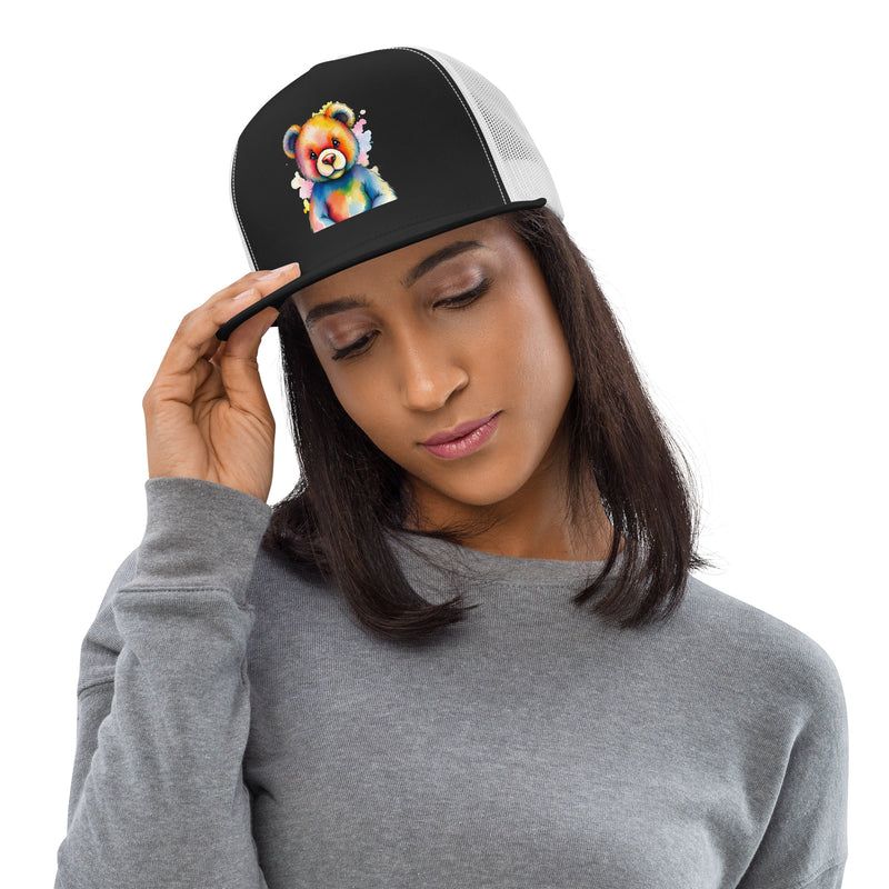 Teddy Bear Watercolor Trucker Cap | Everyday AI-Designed 7