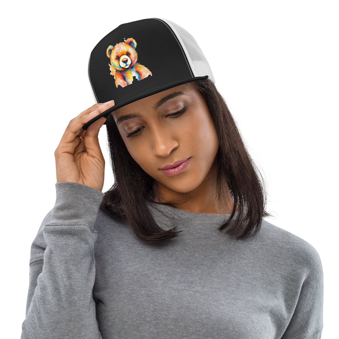 Teddy Bear Watercolor Trucker Cap | Everyday AI-Designed 12