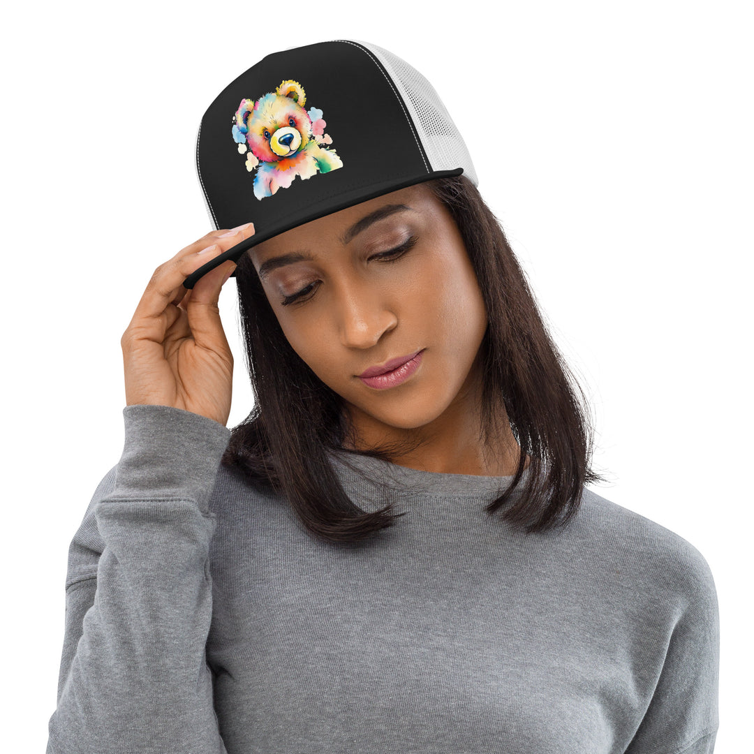 Teddy Bear Watercolor Trucker Cap | Everyday AI-Designed 13