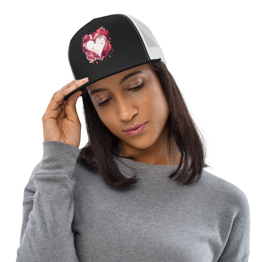 Abstract Trucker Cap | Valentines AI-Designed 3