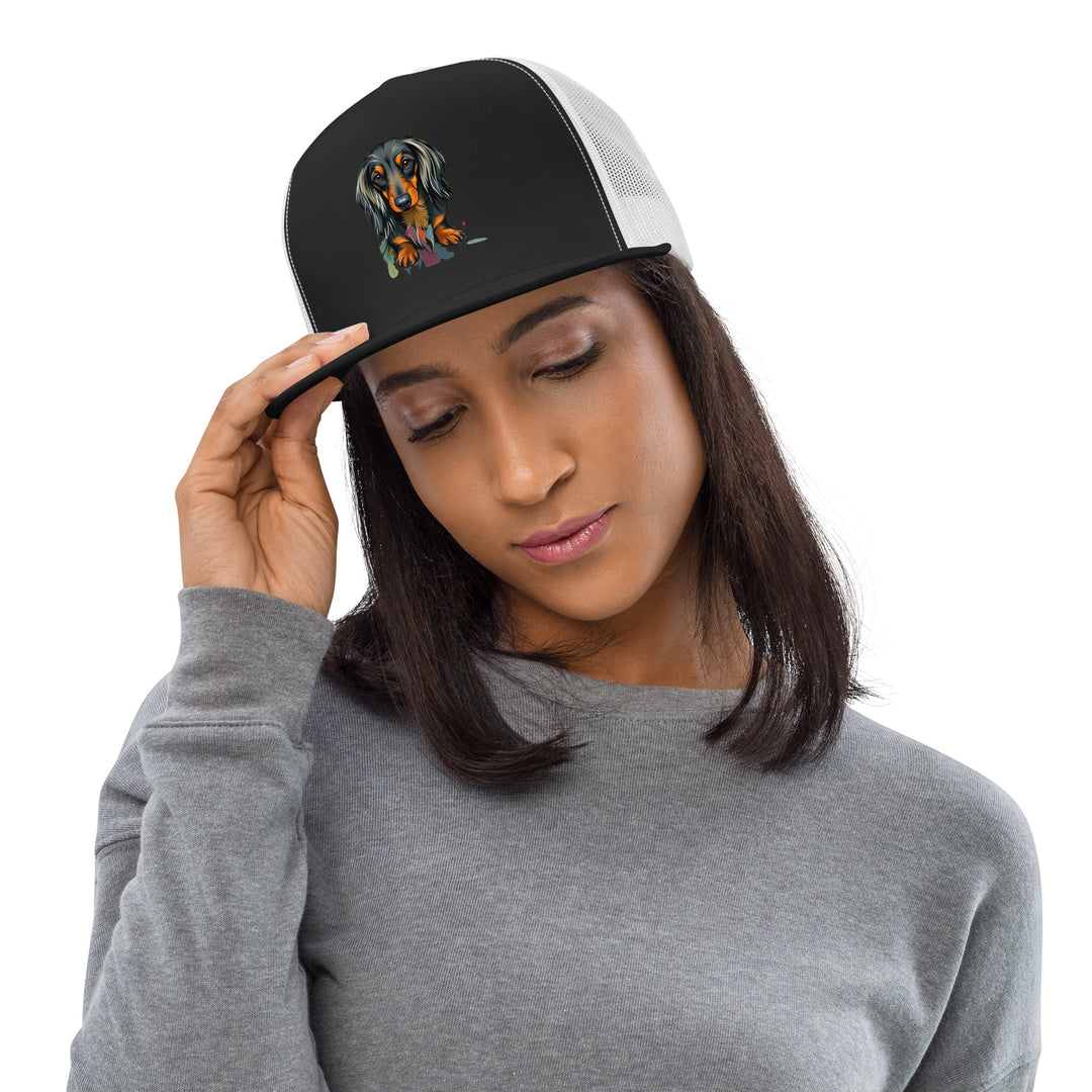 Dachshund Abstract Trucker Cap | Everyday AI-Designed 7