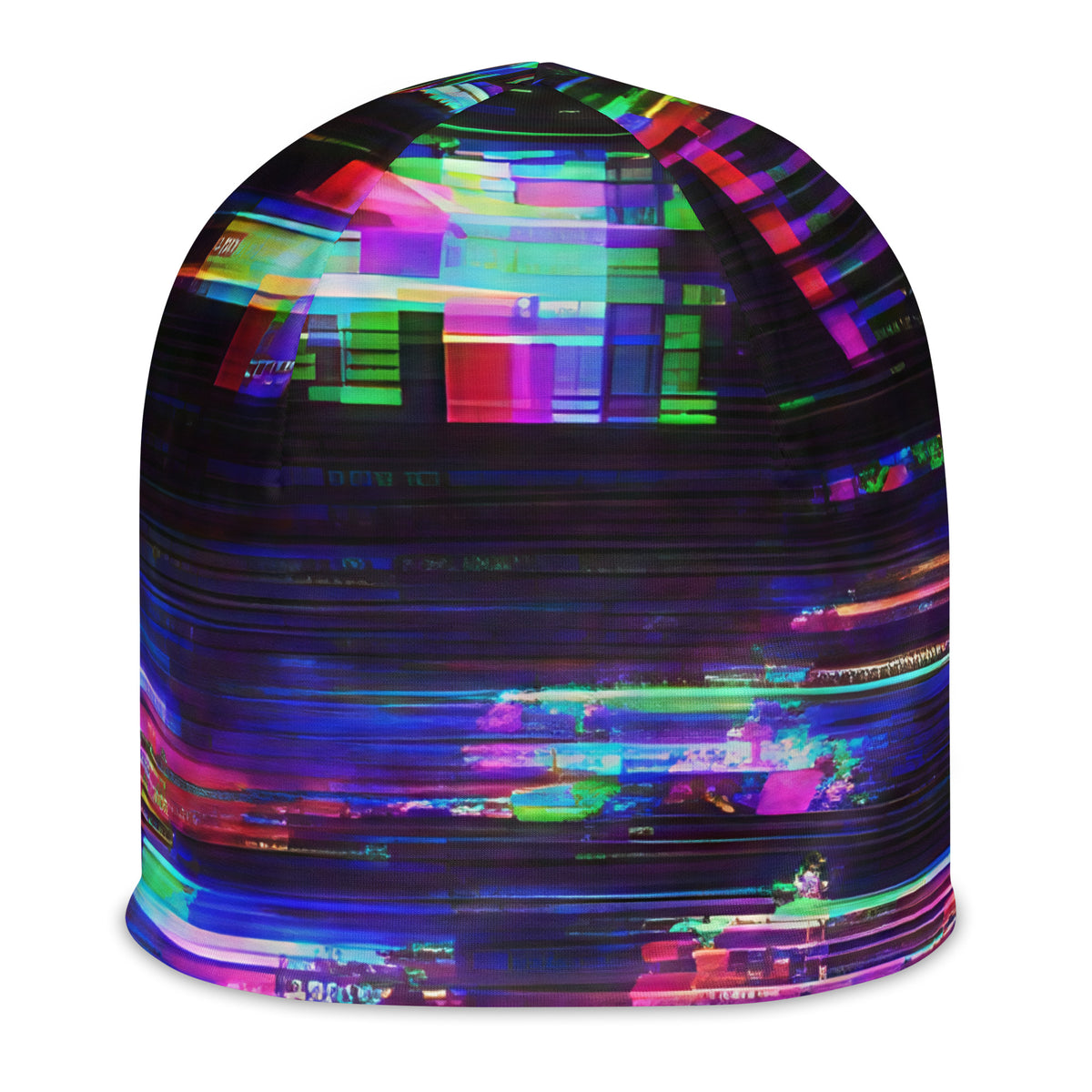 Glitchwear All-Over Print Beanie | AI Signature Style AI-Designed 78