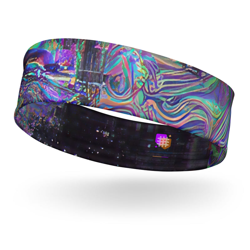 Glitchwear Headband, AI Signature Style AI-Designed 7, main view