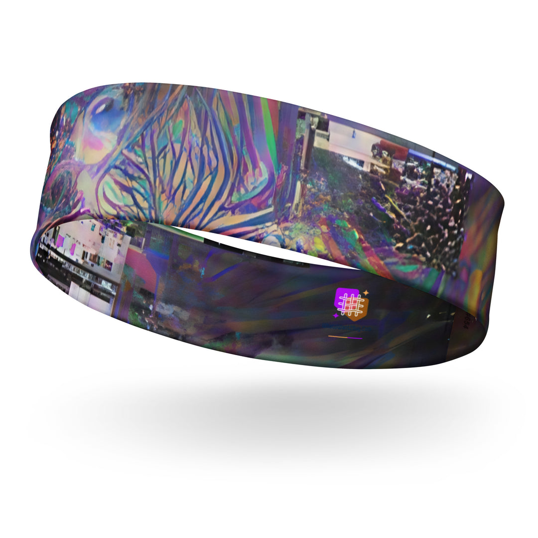Glitchwear Headband, AI Signature Style AI-Designed 18, main view