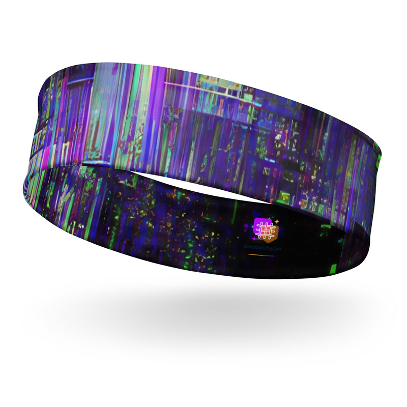 Glitchwear Headband, AI Signature Style AI-Designed 22, main view