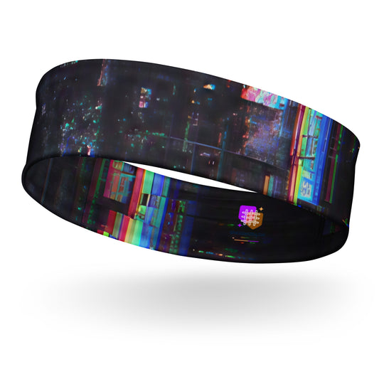 Glitchwear Headband, AI Signature Style AI-Designed 23, main view