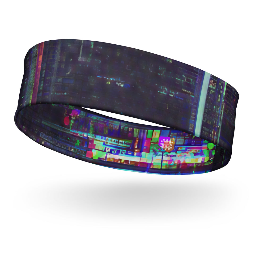 Glitchwear Headband, AI Signature Style AI-Designed 25, main view