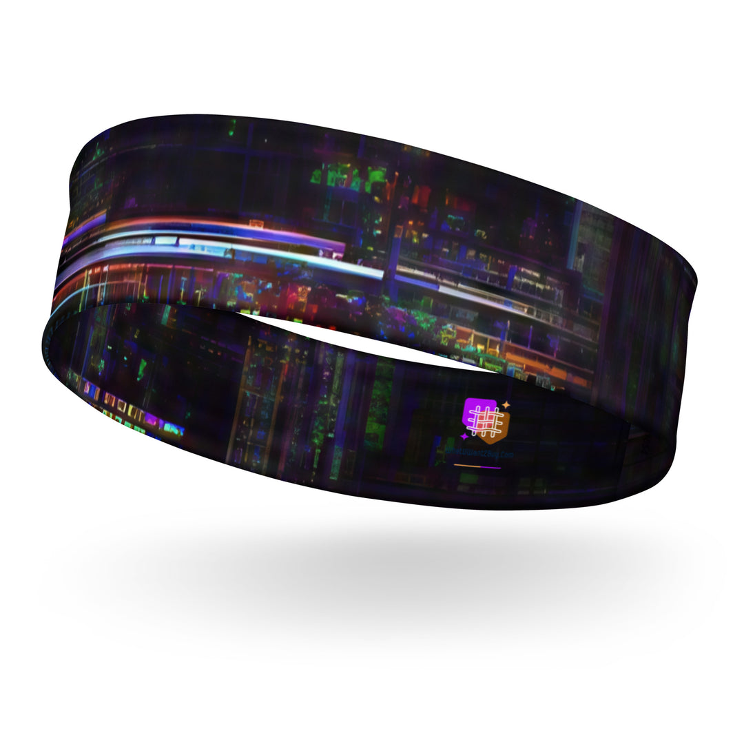 Glitchwear Headband, AI Signature Style AI-Designed 27, main view