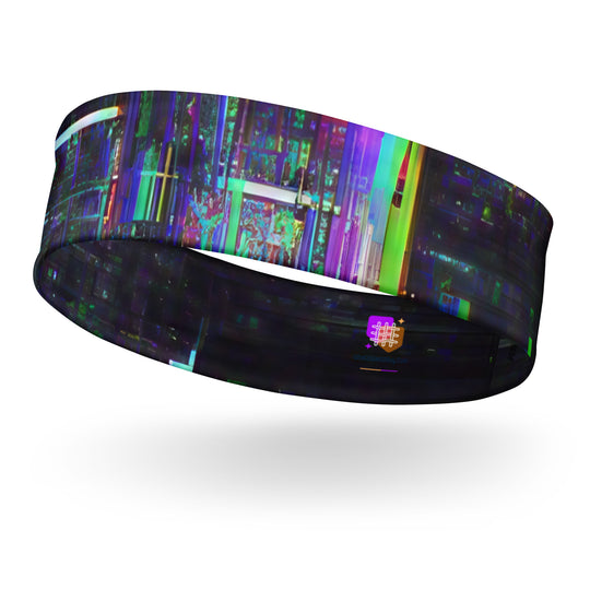 Glitchwear Headband, AI Signature Style AI-Designed 30, main view