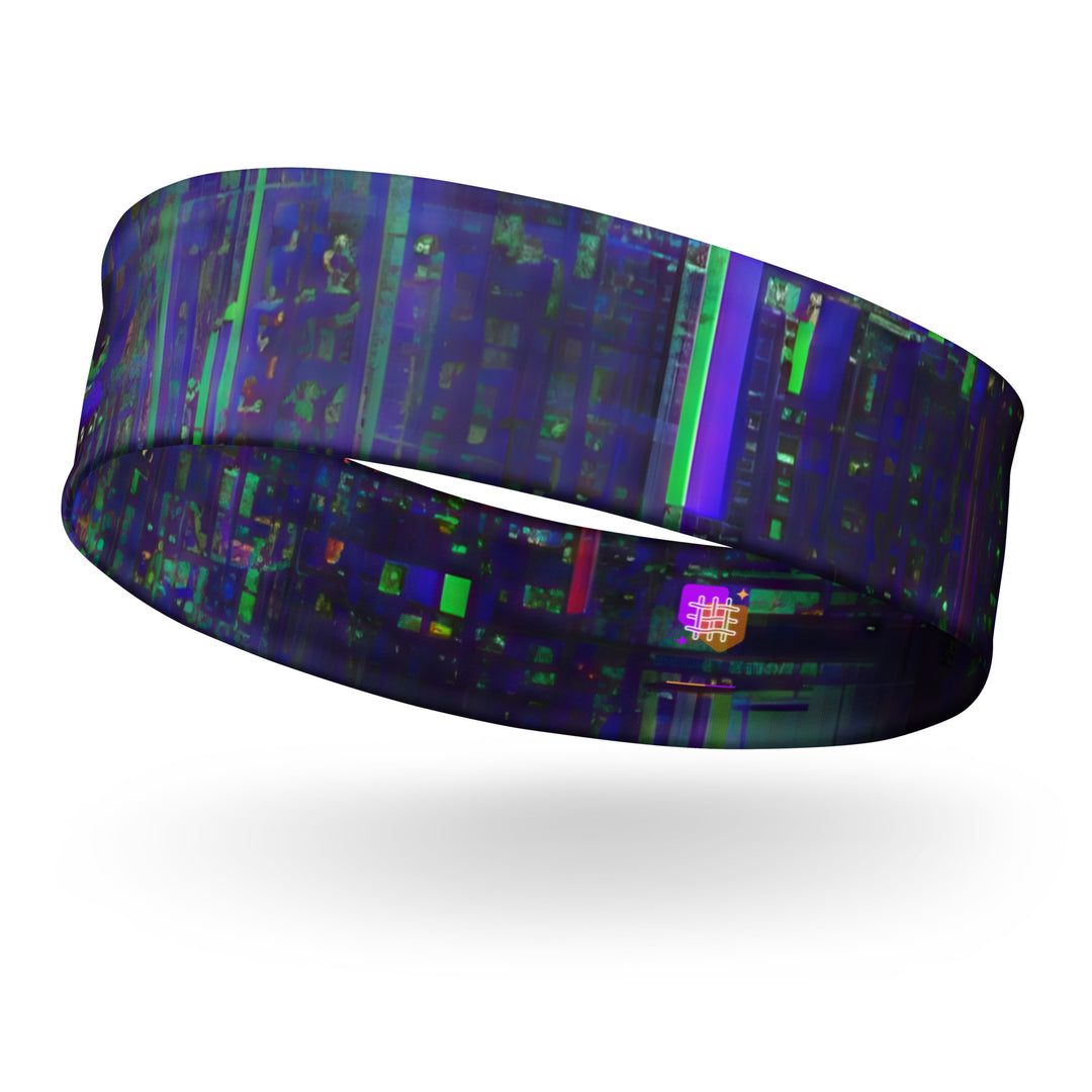 Glitchwear Headband, AI Signature Style AI-Designed 34, main view