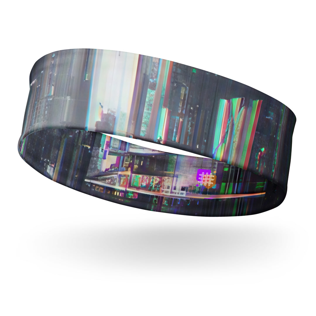 Glitchwear Headband, AI Signature Style AI-Designed 39, main view