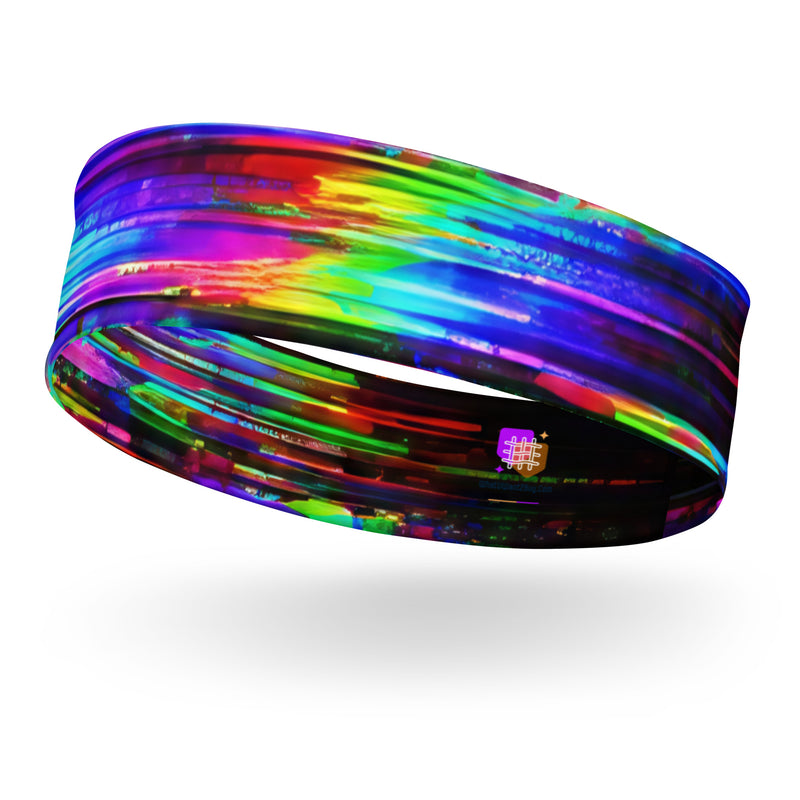Glitchwear Headband, AI Signature Style AI-Designed 42, main view