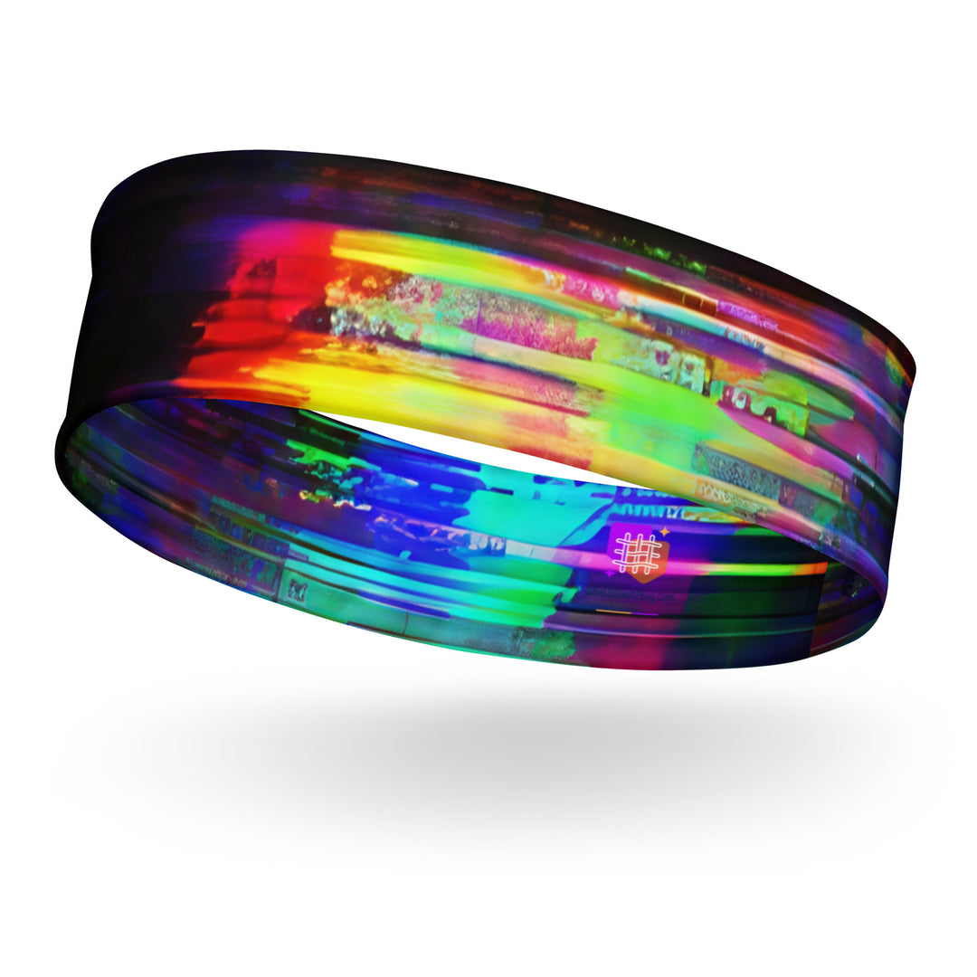 Glitchwear Headband, AI Signature Style AI-Designed 43, main view