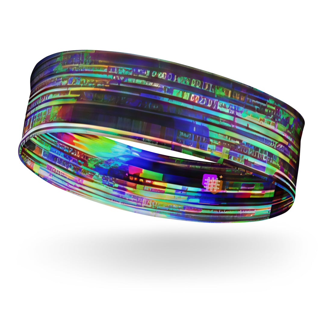 Glitchwear Headband, AI Signature Style AI-Designed 44, main view