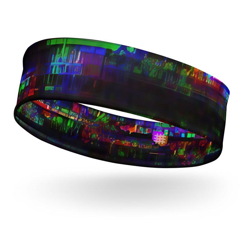 Glitchwear Headband, AI Signature Style AI-Designed 45, main view