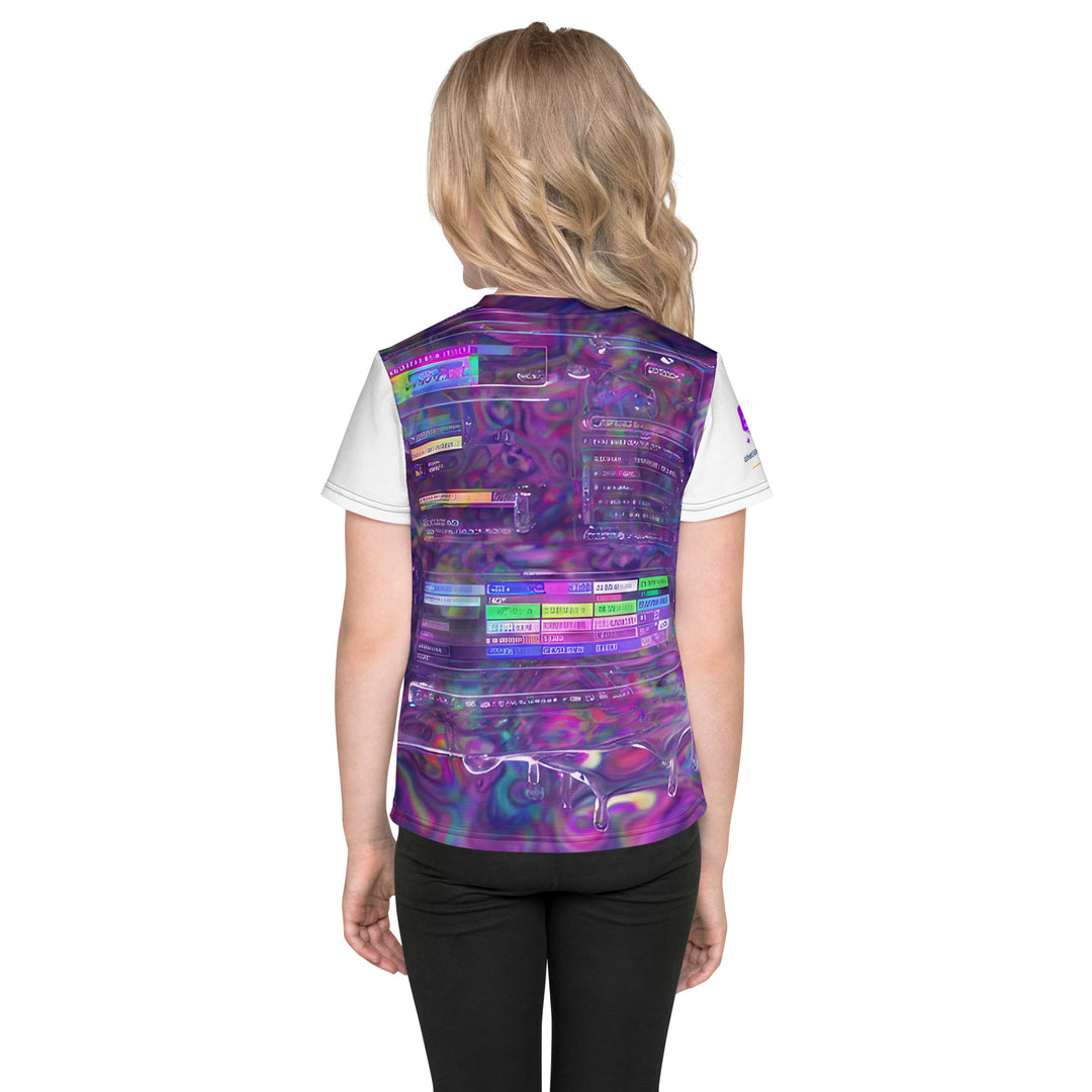 Glitchwear Kids Crew Neck T-Shirt, Everyday AI-Designed 0, view 4