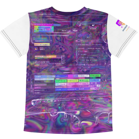 Glitchwear Kids Crew Neck T-Shirt, Everyday AI-Designed 0, view 2