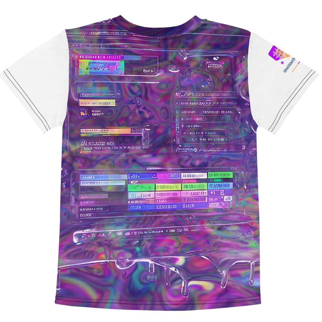 Glitchwear Kids Crew Neck T-Shirt, Everyday AI-Designed 0, view 2
