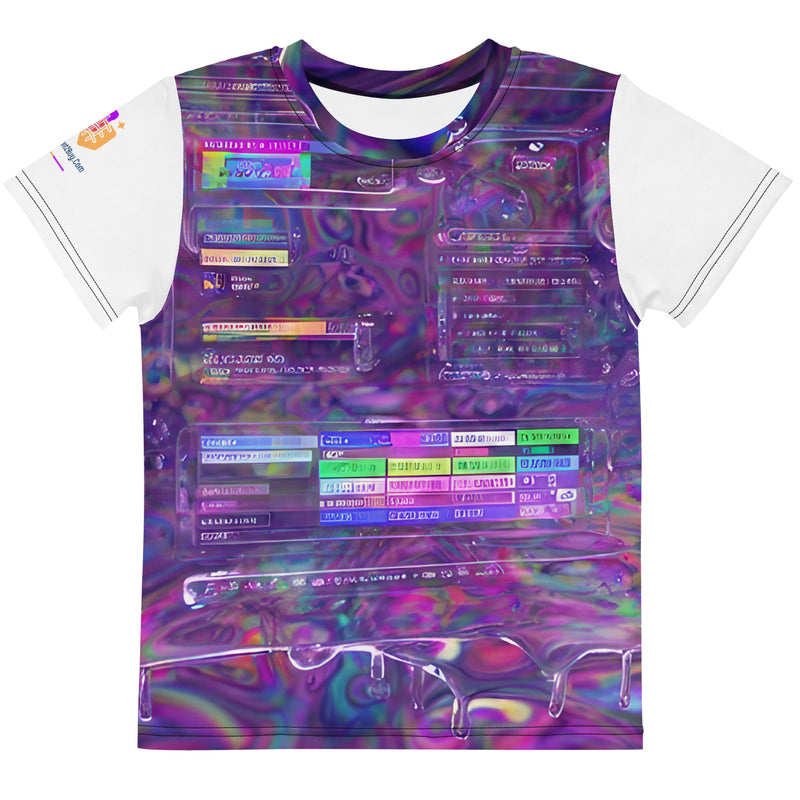 Glitchwear Kids Crew Neck T-Shirt, Everyday AI-Designed 0, main view