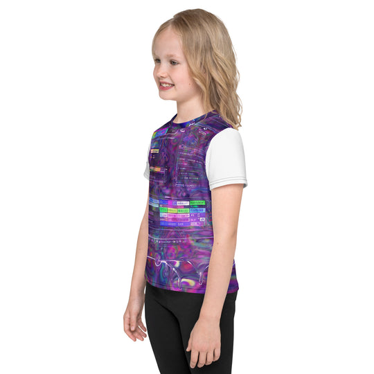 Glitchwear Kids Crew Neck T-Shirt, Everyday AI-Designed 0, view 6