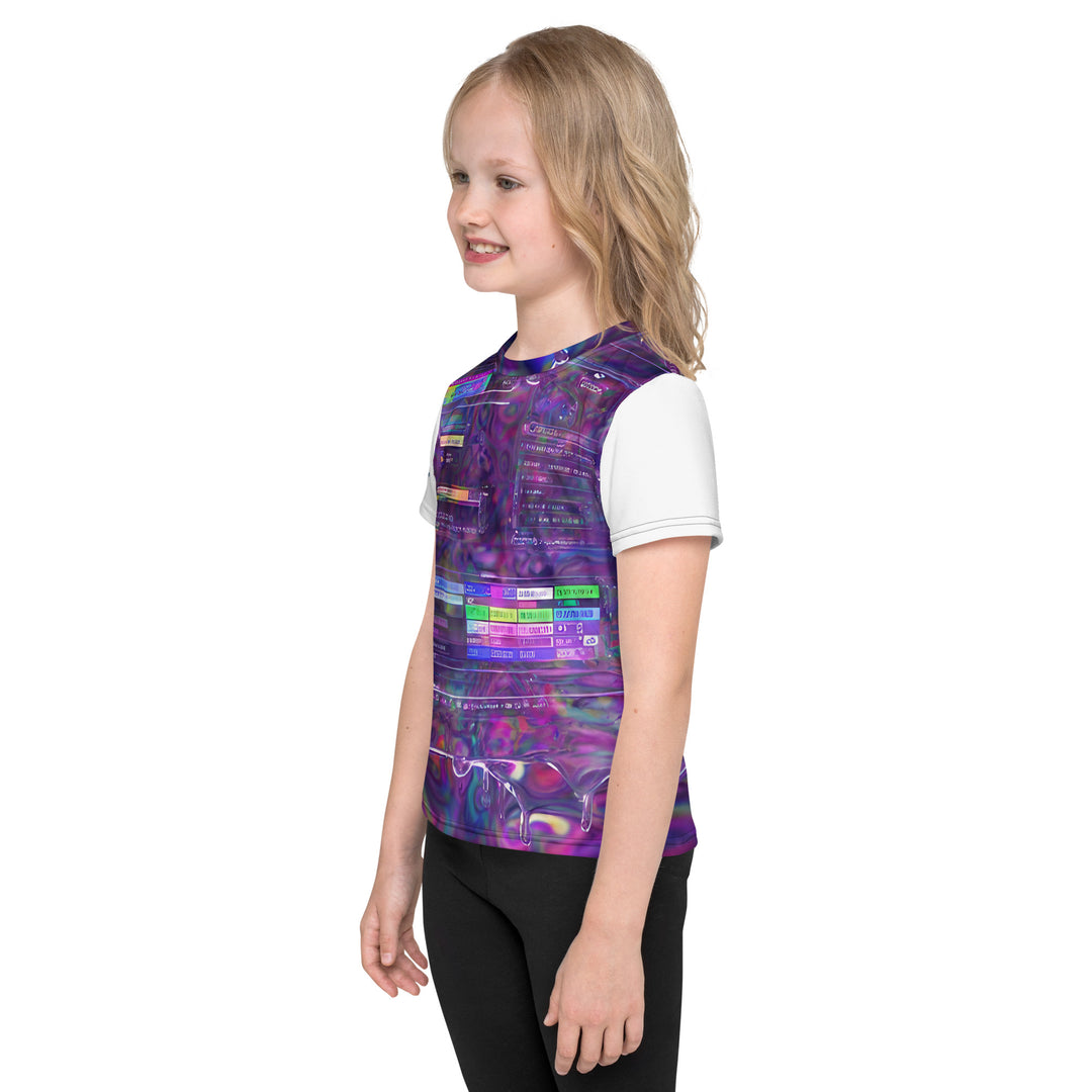 Glitchwear Kids Crew Neck T-Shirt, Everyday AI-Designed 0, view 6