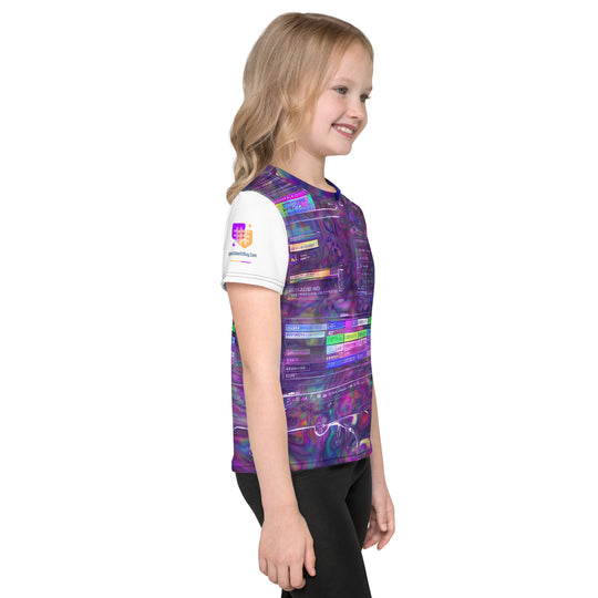 Glitchwear Kids Crew Neck T-Shirt, Everyday AI-Designed 0, view 5