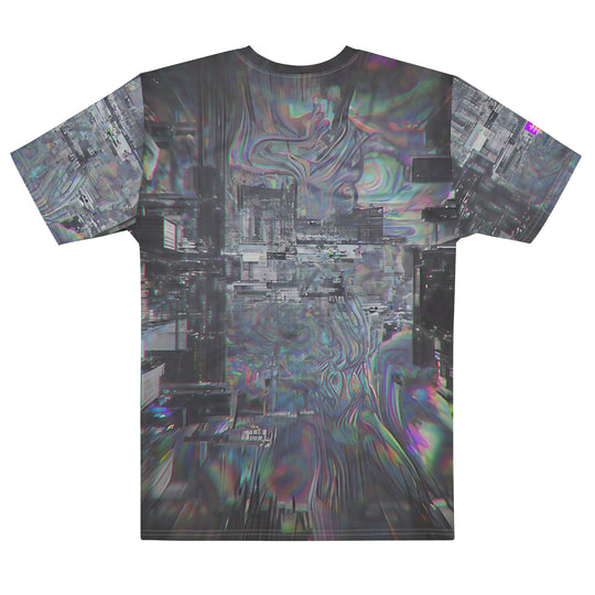 Glitchwear Men's Cotton Crew Neck T-Shirt, Everyday AI-Designed 0, view 2