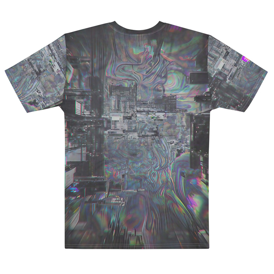 Glitchwear Men's Cotton Crew Neck T-Shirt, Everyday AI-Designed 0, view 2