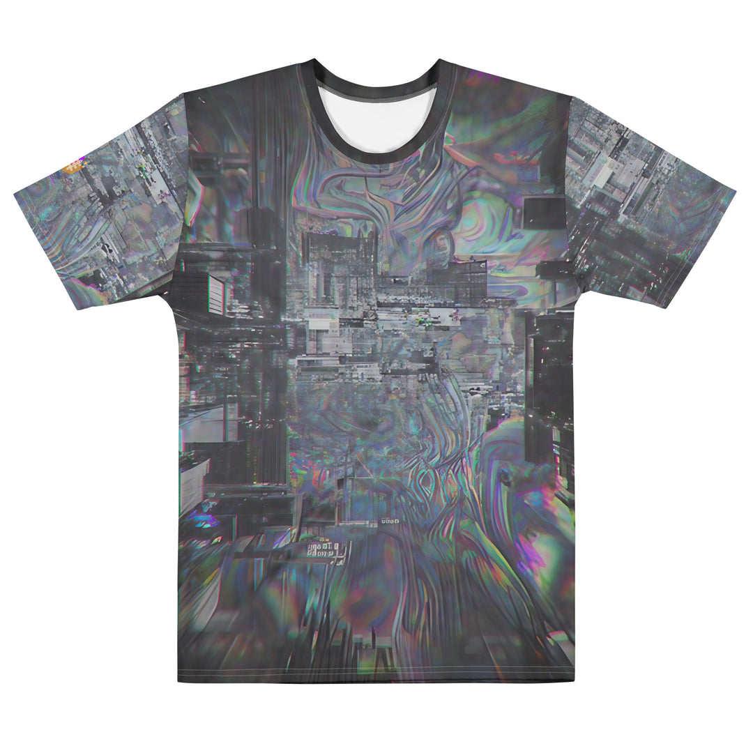 Glitchwear Men's Cotton Crew Neck T-Shirt, Everyday AI-Designed 0, main view