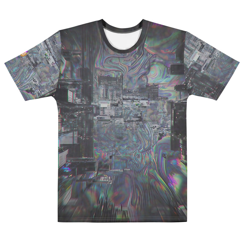Glitchwear Men's Cotton Crew Neck T-Shirt, Everyday AI-Designed 0, main view